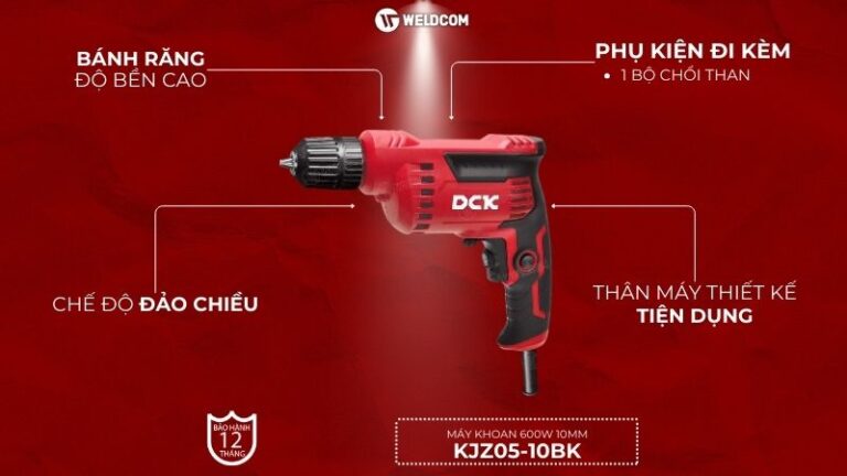 Máy khoan đa năng cầm tay DCK KJZ05-10BK