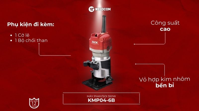 Máy phay/soi 550W DCK KMP04-6B